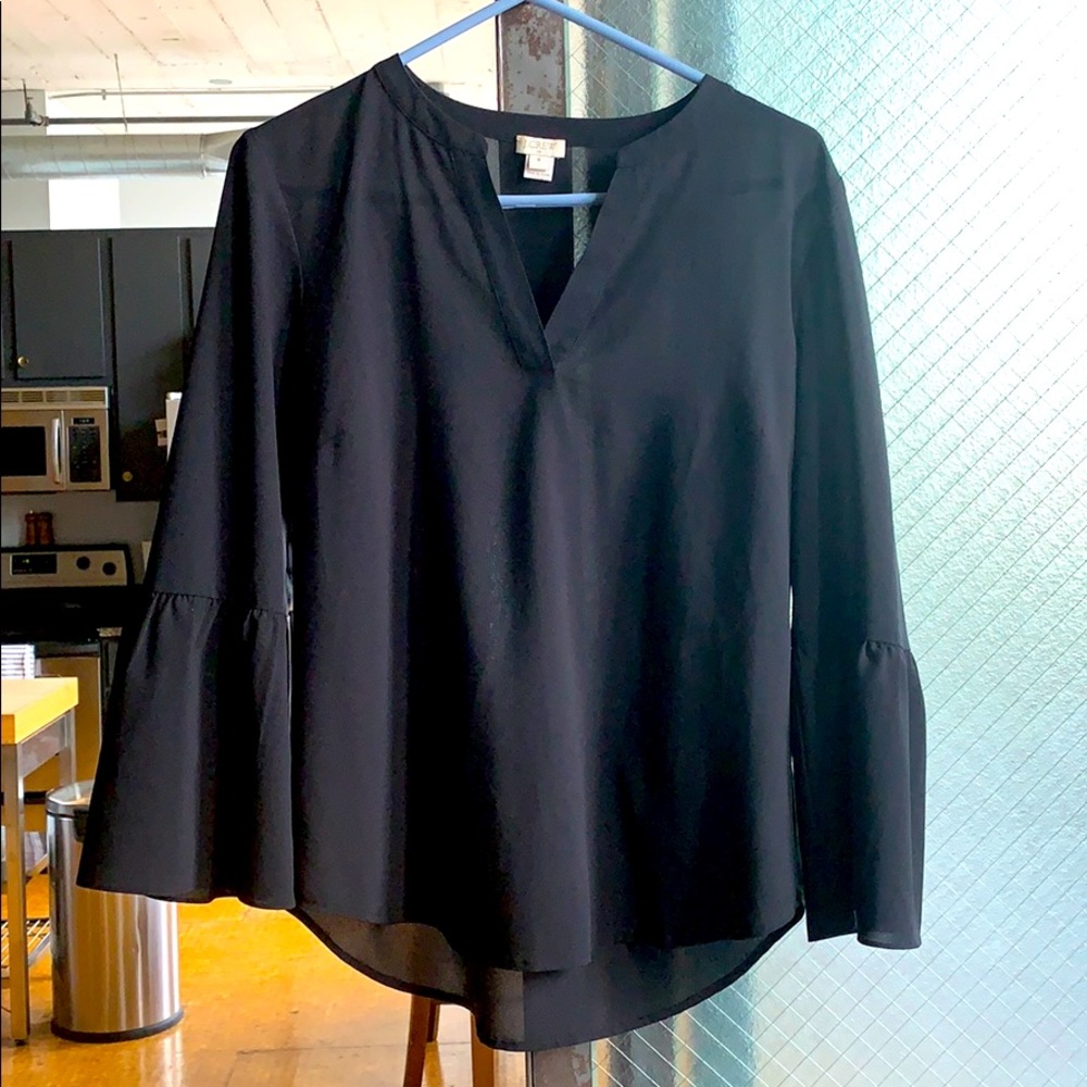 J. Crew Long sleeve black top